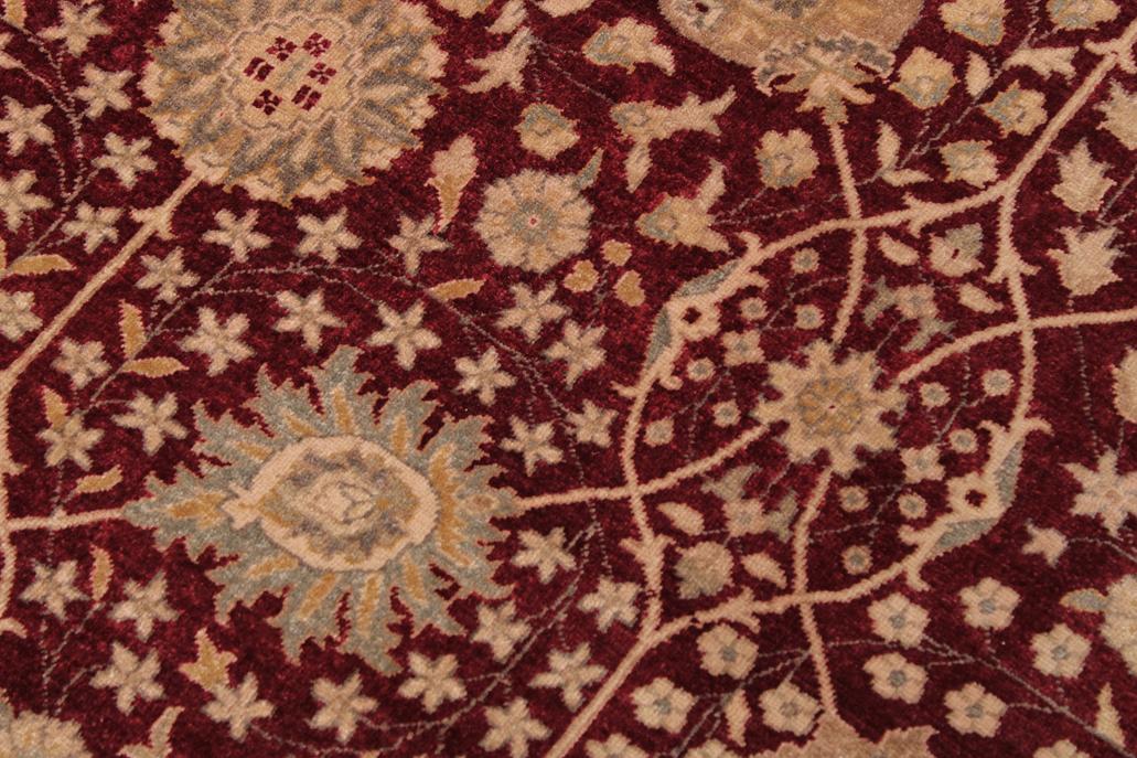 handmade Traditional Design Red Mustard Hand Knotted RECTANGLE 100% WOOL area rug 9'X12'