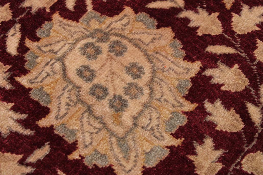 handmade Traditional Design Red Mustard Hand Knotted RECTANGLE 100% WOOL area rug 9'X12'
