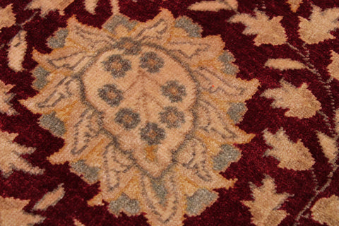 handmade Transitional Design Red Mustard Hand Knotted RECTANGLE 100% WOOL area rug 9' x 12'