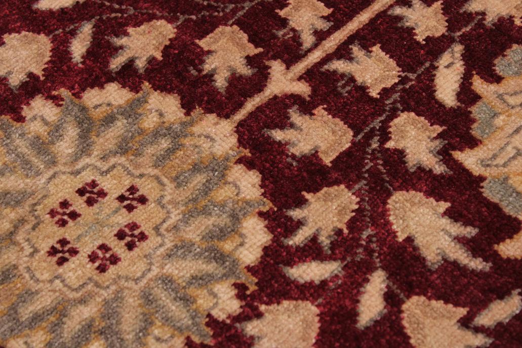 handmade Traditional Design Red Mustard Hand Knotted RECTANGLE 100% WOOL area rug 9'X12'