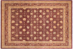 handmade Traditional Design Drk. Red Gold Hand Knotted RECTANGLE 100% WOOL area rug 9x12