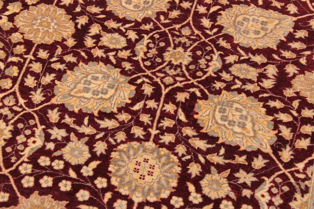 handmade Traditional Design Drk. Red Gold Hand Knotted RECTANGLE 100% WOOL area rug 9x12