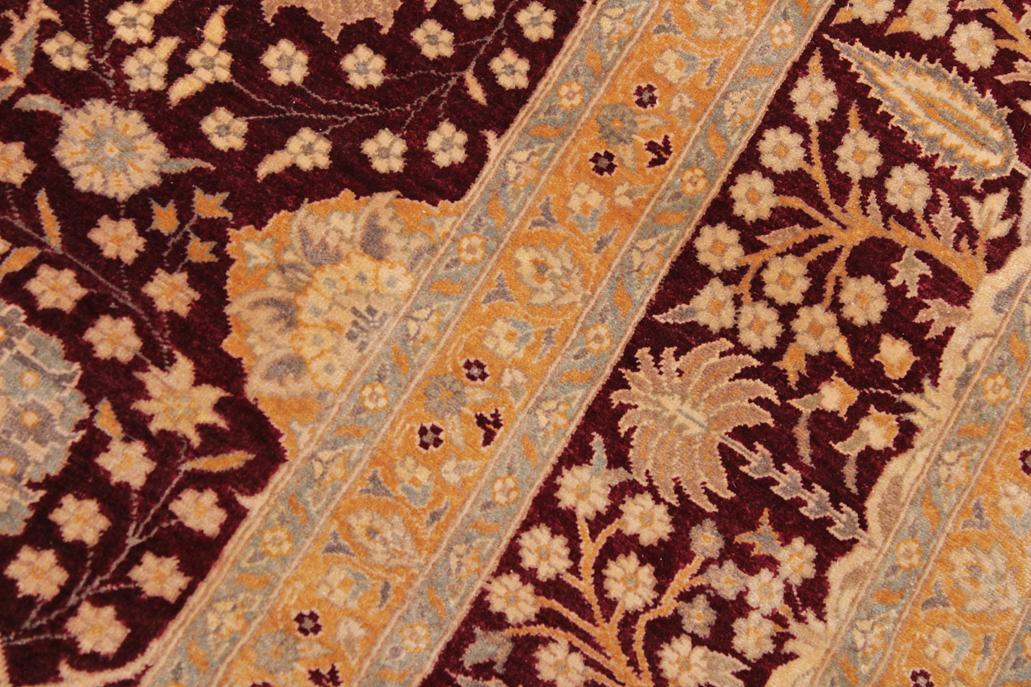 handmade Traditional Design Drk. Red Gold Hand Knotted RECTANGLE 100% WOOL area rug 9x12