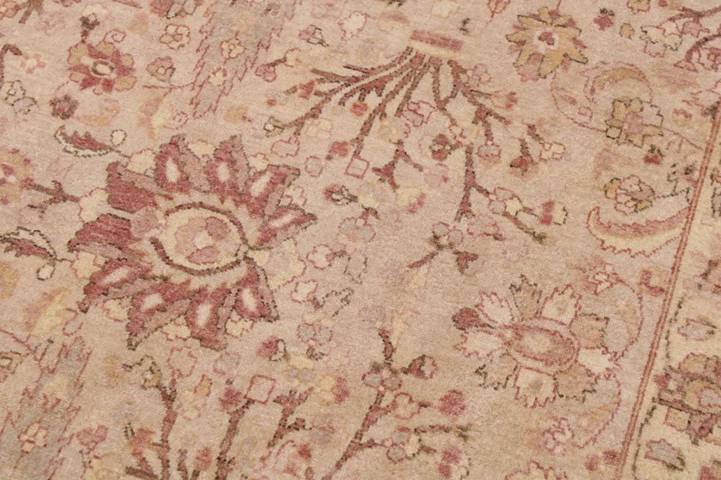 handmade Traditional Sarook Lt. Tan Lt. Tan Hand Knotted RECTANGLE 100% WOOL area rug 9'X12'