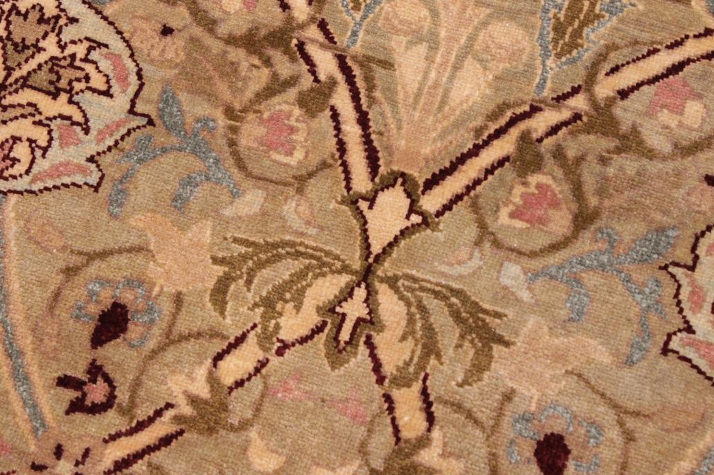 handmade Traditional Mujahid Gold Drk. Red Hand Knotted RECTANGLE 100% WOOL area rug 9'X12'