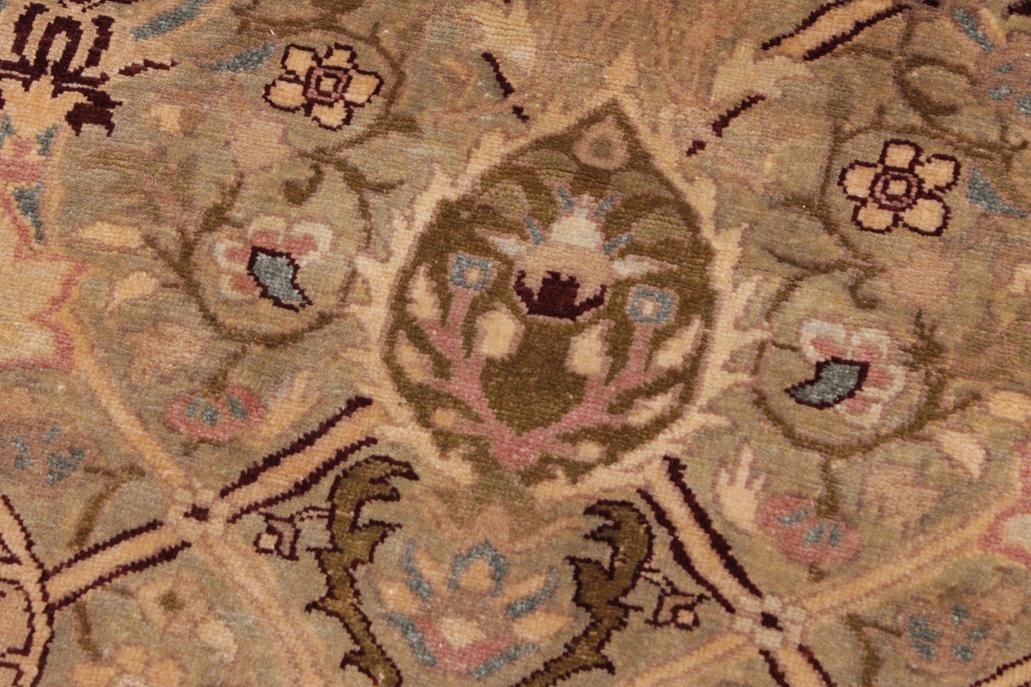 handmade Traditional Mujahid Gold Drk. Red Hand Knotted RECTANGLE 100% WOOL area rug 9'X12'