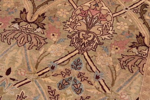 handmade Traditional Mujahid Gold Drk. Red Hand Knotted RECTANGLE 100% WOOL area rug 9'X12'