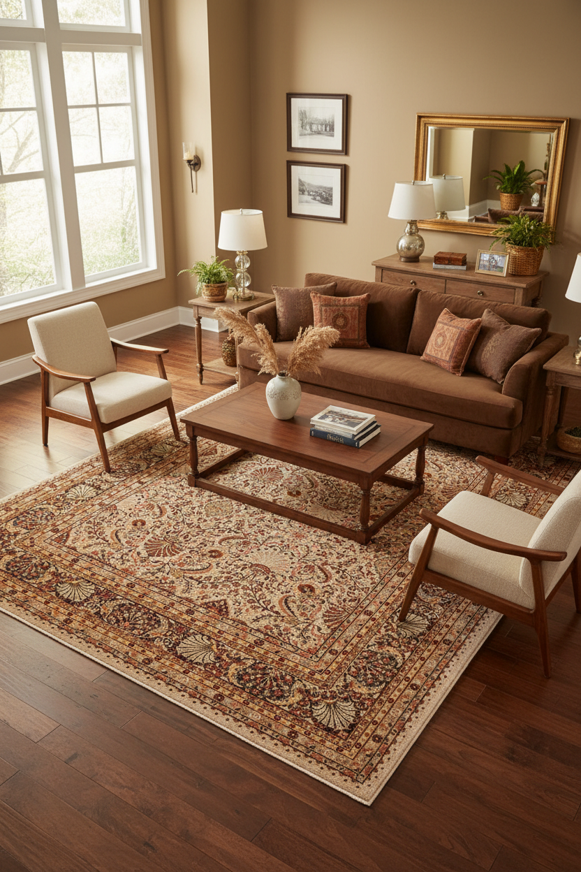 handmade Traditional Design Tan Black Hand Knotted RECTANGLE 100% WOOL area rug 9'X12'