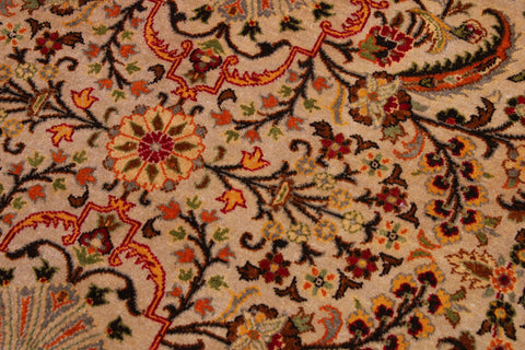 handmade Traditional Design Tan Black Hand Knotted RECTANGLE 100% WOOL area rug 9' x 12'
