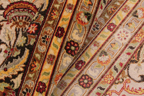 handmade Traditional Design Tan Black Hand Knotted RECTANGLE 100% WOOL area rug 9'X12'