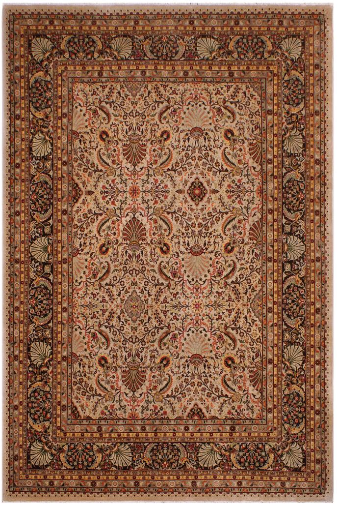 handmade Traditional Design Tan Black Hand Knotted RECTANGLE 100% WOOL area rug 9'X12'