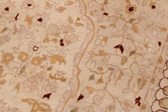 handmade Traditional Design Tan Tan Hand Knotted RECTANGLE 100% WOOL area rug 9'X12'