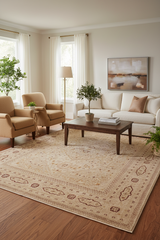 handmade Traditional Design Tan Tan Hand Knotted RECTANGLE 100% WOOL area rug 9'X12'