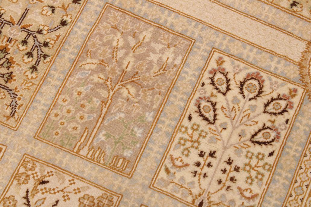 handmade Traditional Design Multi Tan Hand Knotted RECTANGLE 100% WOOL area rug 9'X12'