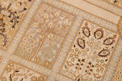 handmade Traditional Design Multi Tan Hand Knotted RECTANGLE 100% WOOL area rug 9'X12'