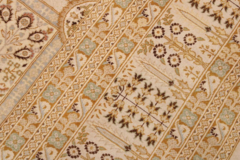 handmade Traditional Design Multi Tan Hand Knotted RECTANGLE 100% WOOL area rug 9'X12'