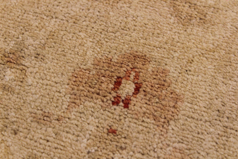 handmade Modern Kafkaz Lt. Tan Lt. Brown Hand Knotted RUNNER 100% WOOL area rug 3' x 15'