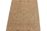 handmade Traditional Kafkaz Tan Brown Hand Knotted RUNNER 100% WOOL area rug 3 x 15