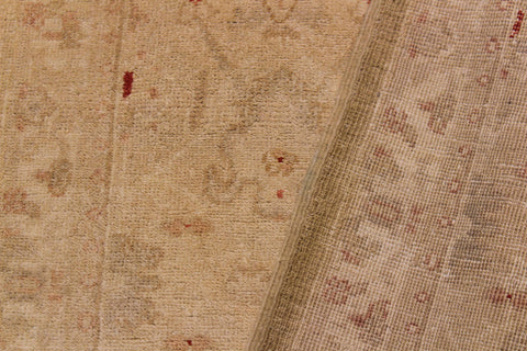 handmade Modern Kafkaz Lt. Tan Lt. Brown Hand Knotted RUNNER 100% WOOL area rug 3' x 15'