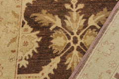 handmade Traditional Kafkaz Brown Tan Hand Knotted RUNNER 100% WOOL area rug 3X10