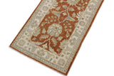 handmade Traditional Kafkaz Rust Ivory Hand Knotted RUNNER 100% WOOL area rug 3 x 9