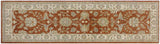 handmade Traditional Kafkaz Rust Ivory Hand Knotted RUNNER 100% WOOL area rug 3 x 9