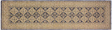 handmade Traditional Kafkaz Blue Beige Hand Knotted RUNNER 100% WOOL area rug 3 x 8