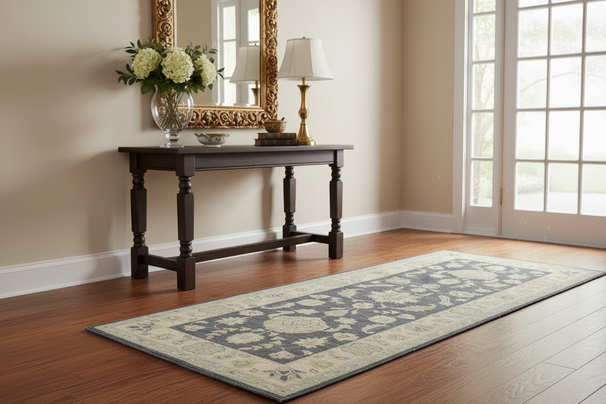 handmade Traditional Kafkaz Gray Ivory Hand Knotted RUNNER 100% WOOL area rug 2' x 8'