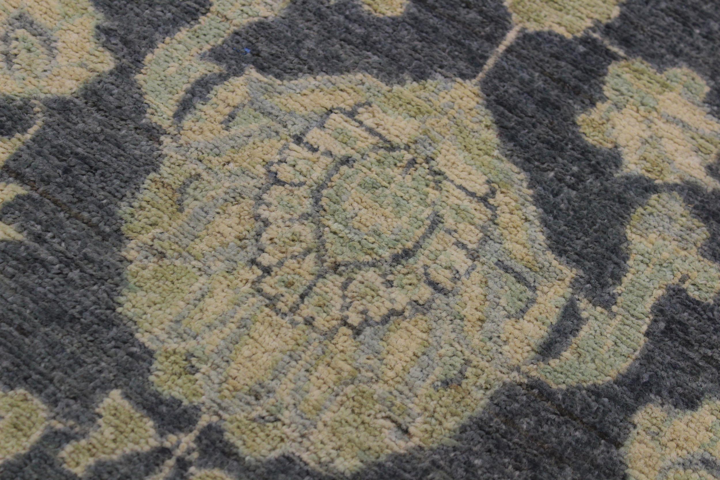 handmade Traditional Kafkaz Gray Ivory Hand Knotted RUNNER 100% WOOL area rug 2' x 8'