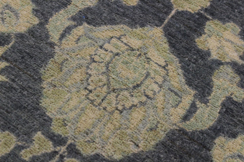 handmade Traditional Kafkaz Gray Ivory Hand Knotted RUNNER 100% WOOL area rug 2' x 8'