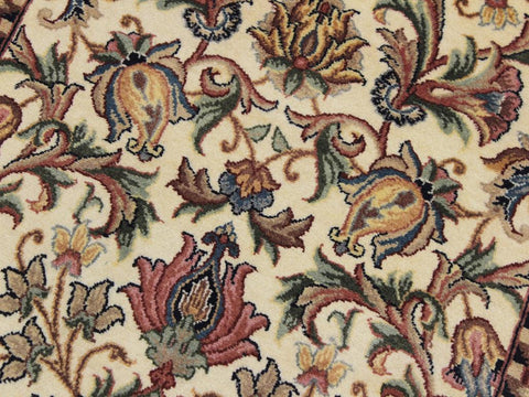 handmade Traditional Hamed Ivory Beige Hand Knotted RUNNER 100% WOOL area rug 3x12