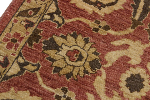 handmade Traditional Kafkaz Pink Tan Hand Knotted RUNNER 100% WOOL area rug 3 18