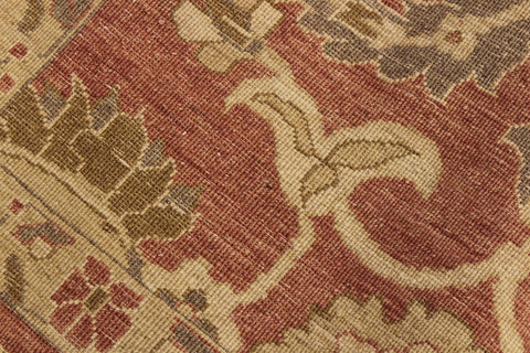 handmade Transitional Kafkaz Rose Gold Hand Knotted RUNNER 100% WOOL area rug 3X12