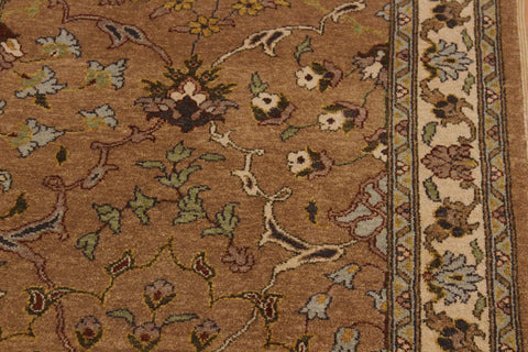 Boho Chic Turkish Knotted Germaine Floral Wool Runner - 2'8''X9'11''