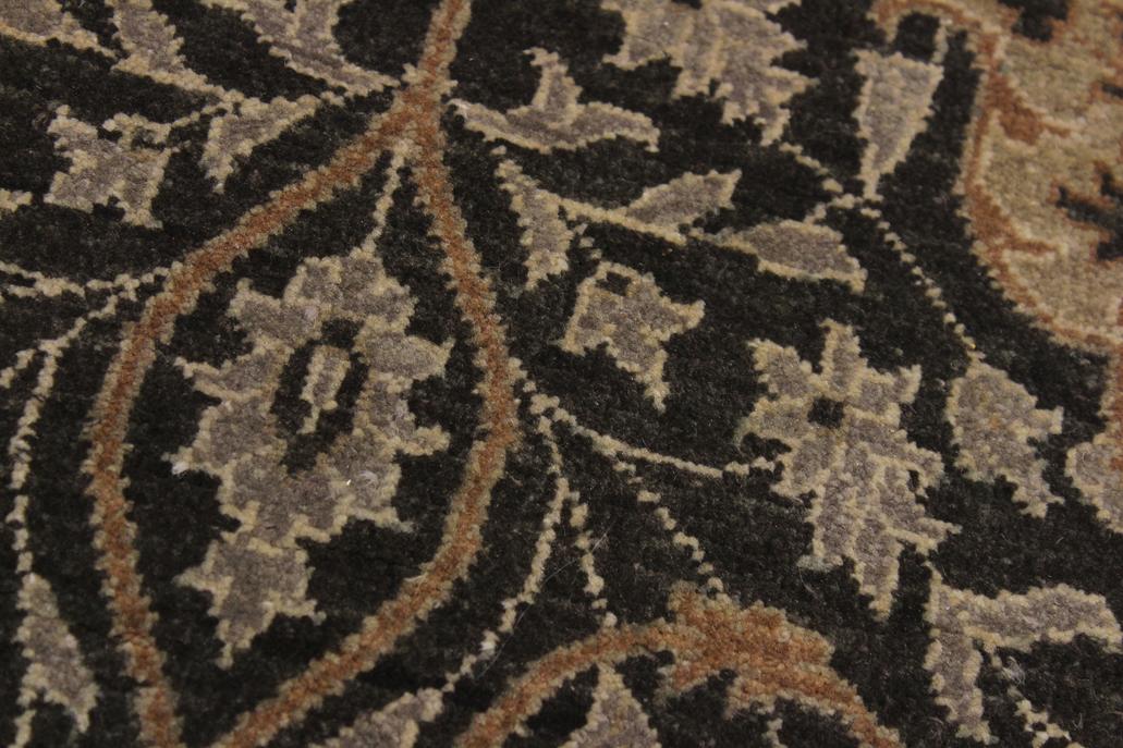 handmade Transitional Veg Dye Brown Gold Hand Knotted RUNNER 100% WOOL area rug 4'X13'