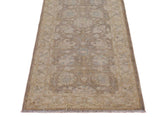 handmade Traditional Kafkaz Brown Ivory Hand Knotted RUNNER 100% WOOL area rug 3 x 10
