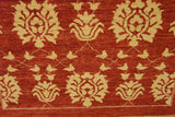 handmade Transitional Kafkaz Red Gold Hand Knotted RECTANGLE 100% WOOL area rug 4 x 6