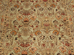 handmade Traditional Sayra Lt. Green Rust Hand Knotted RECTANGLE 100% WOOL area rug 4x6