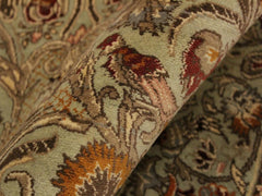 handmade Traditional Sayra Lt. Green Rust Hand Knotted RECTANGLE 100% WOOL area rug 4x6