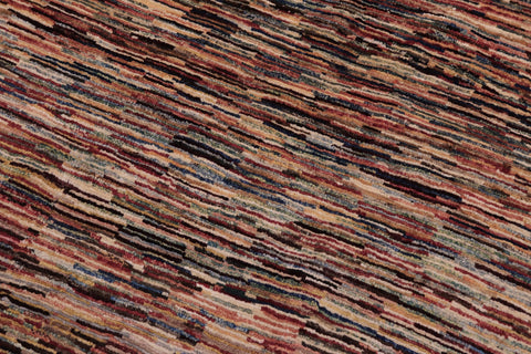 handmade Modern Gabbeh Beige Blue Hand Knotted RECTANGLE 100% WOOL area rug 4' x 5'