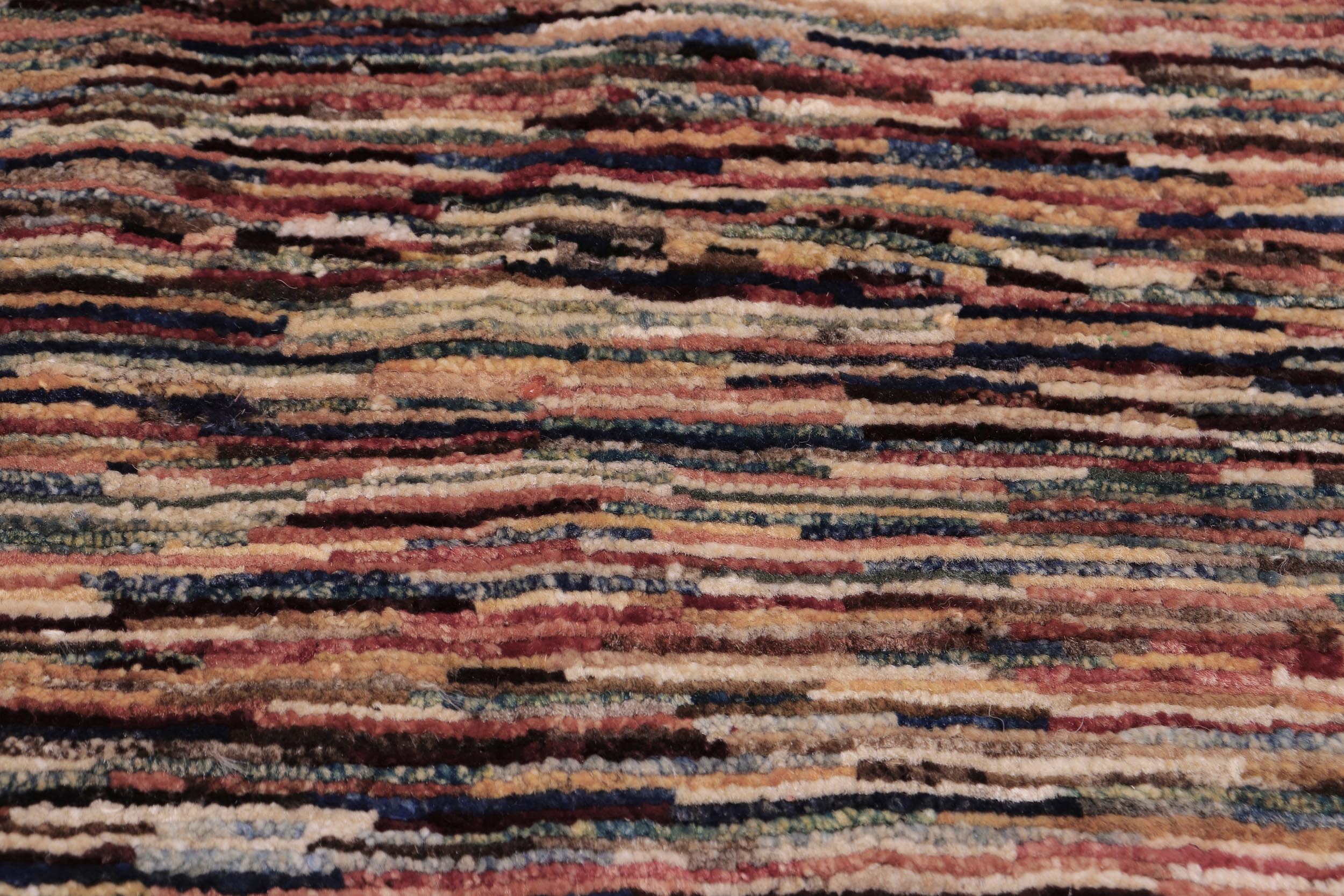 handmade Modern Gabbeh Beige Blue Hand Knotted RECTANGLE 100% WOOL area rug 4' x 5'