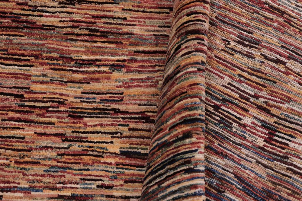 handmade Modern Gabbeh Beige Blue Hand Knotted RECTANGLE 100% WOOL area rug 4 X5 