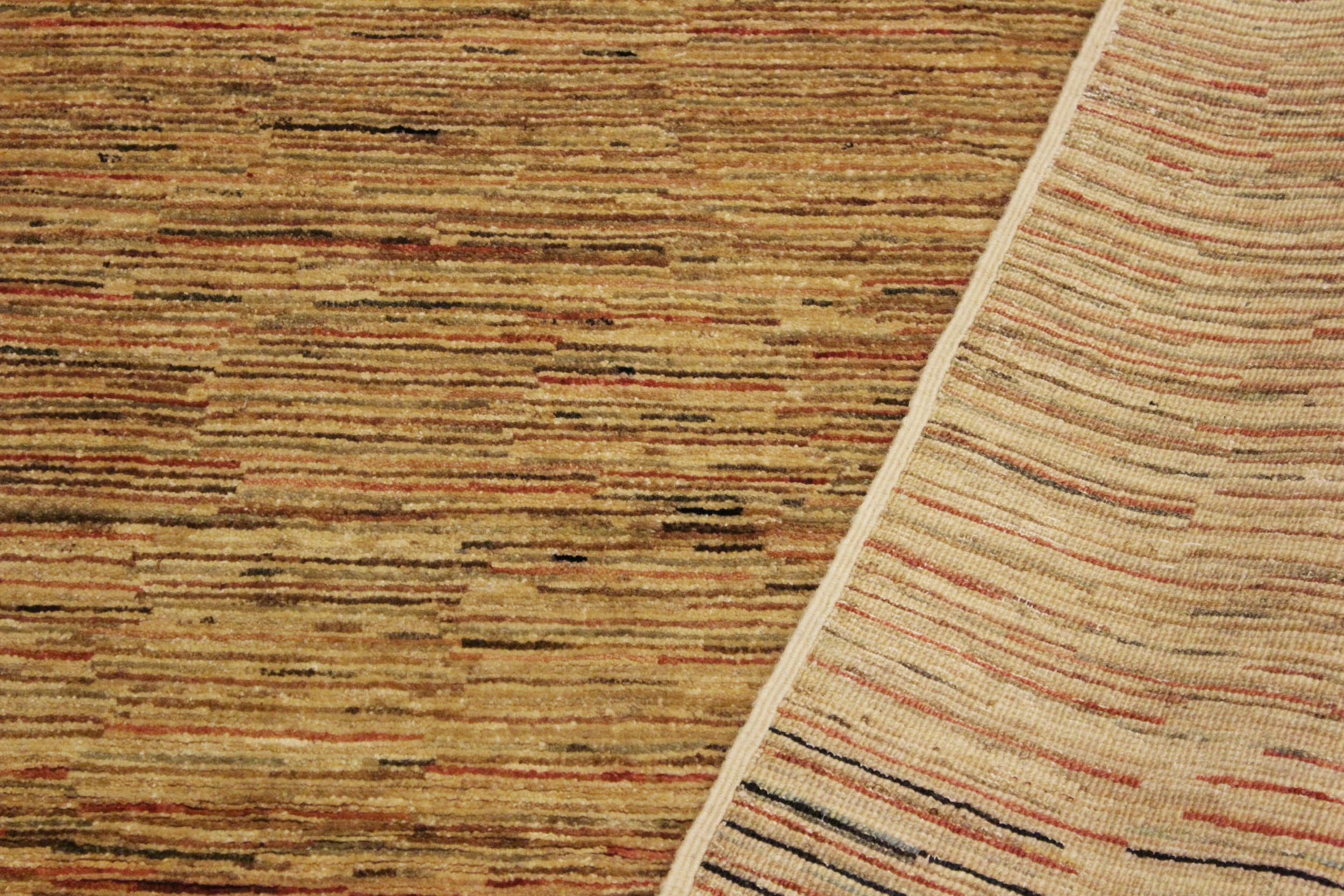 handmade Modern Gabbeh Beige Rust Hand Knotted RECTANGLE 100% WOOL area rug 4' x 6'