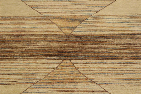 handmade Modern Gabbeh Tan Rust Hand Knotted RECTANGLE 100% WOOL area rug 4' x 6'