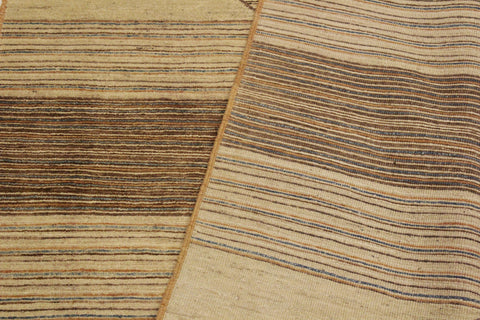 handmade Modern Gabbeh Tan Rust Hand Knotted RECTANGLE 100% WOOL area rug 4' x 6'