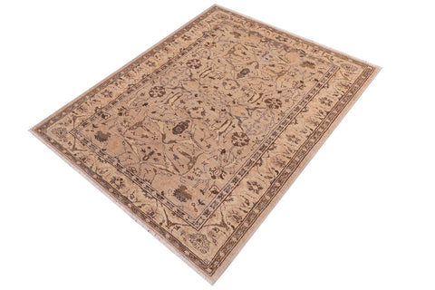 handmade Traditional Kafkaz Tan Lt. Tan Hand Knotted RECTANGLE 100% WOOL area rug 4x6
