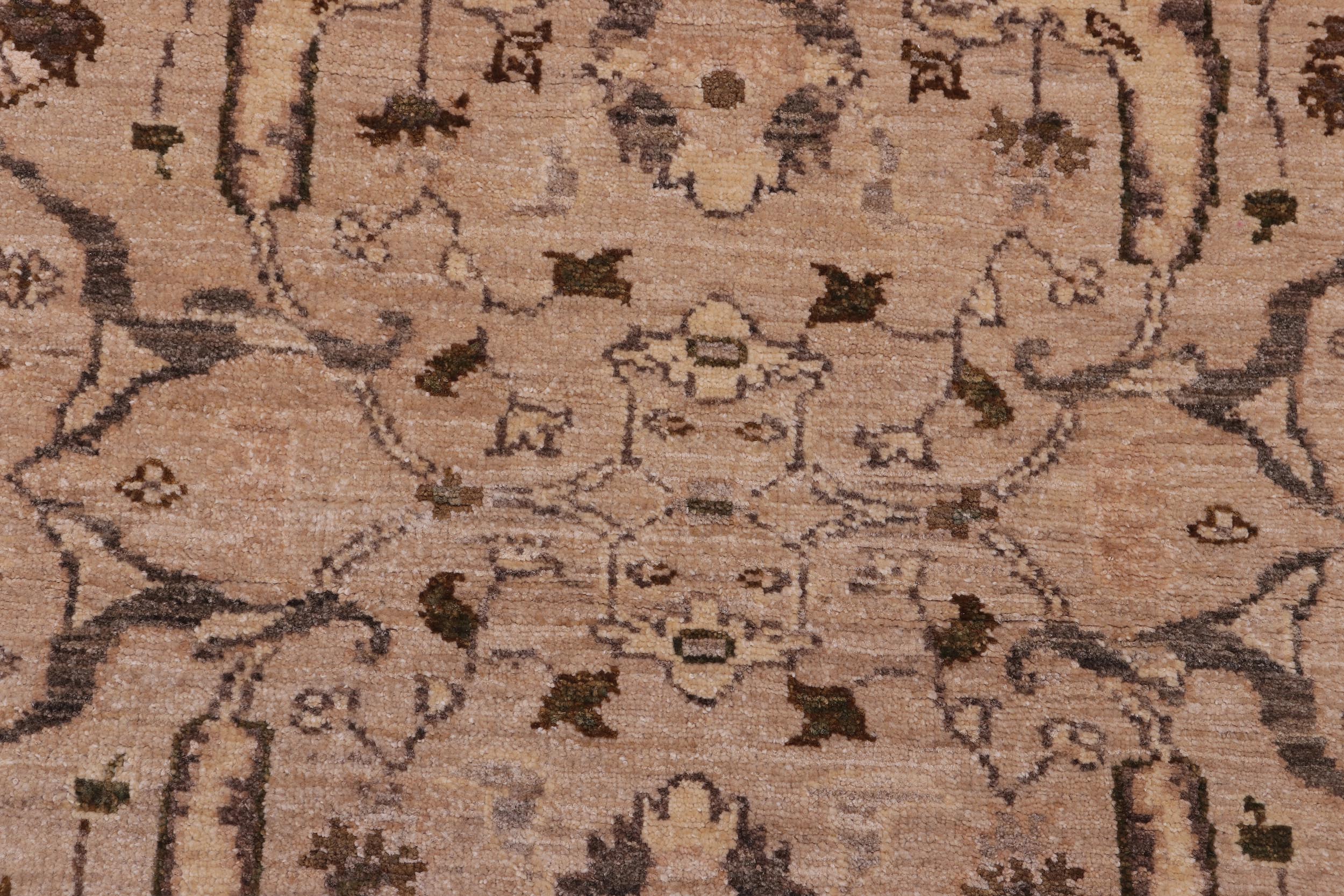 handmade Traditional Kafkaz Tan Lt. Tan Hand Knotted RECTANGLE 100% WOOL area rug 4x6
