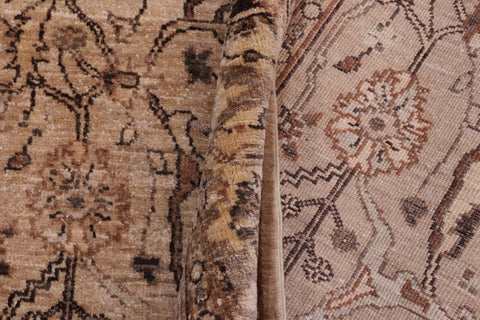 handmade Traditional Kafkaz Tan Gold Hand Knotted RECTANGLE 100% WOOL area rug 4x6