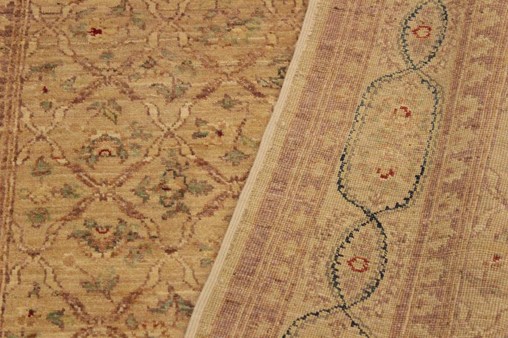 handmade Transitional Kafkaz Lt. Tan Brown Hand Knotted RECTANGLE 100% WOOL area rug 4X6