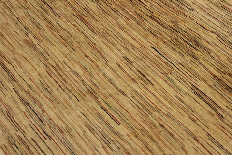 handmade Modern Gabbeh Beige Rust Hand Knotted RECTANGLE 100% WOOL area rug 4' x 6'